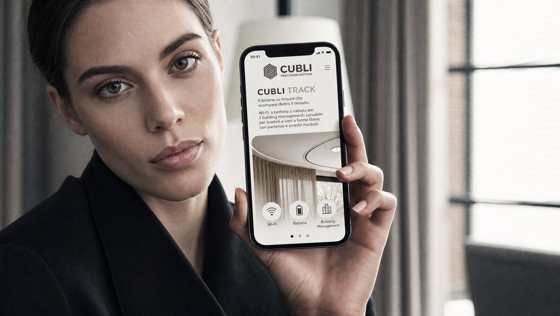 Cubli Track governato dall'app: comando touch da smartphone